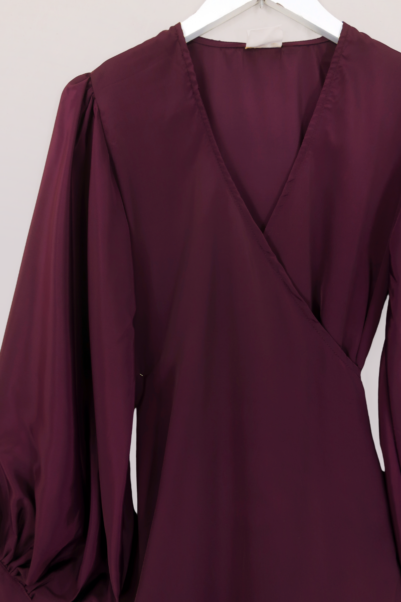 Khroma Lola Mini Dress in Emperor Purple by All About Audrey