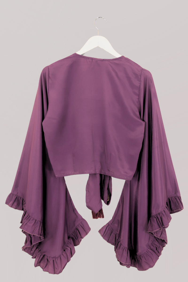 Khroma Venus Wrap Top in Lavender Purple by all about audrey