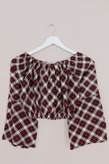 Kitty Reclaimed Crop Top in Kilt Tartan - Free Size S