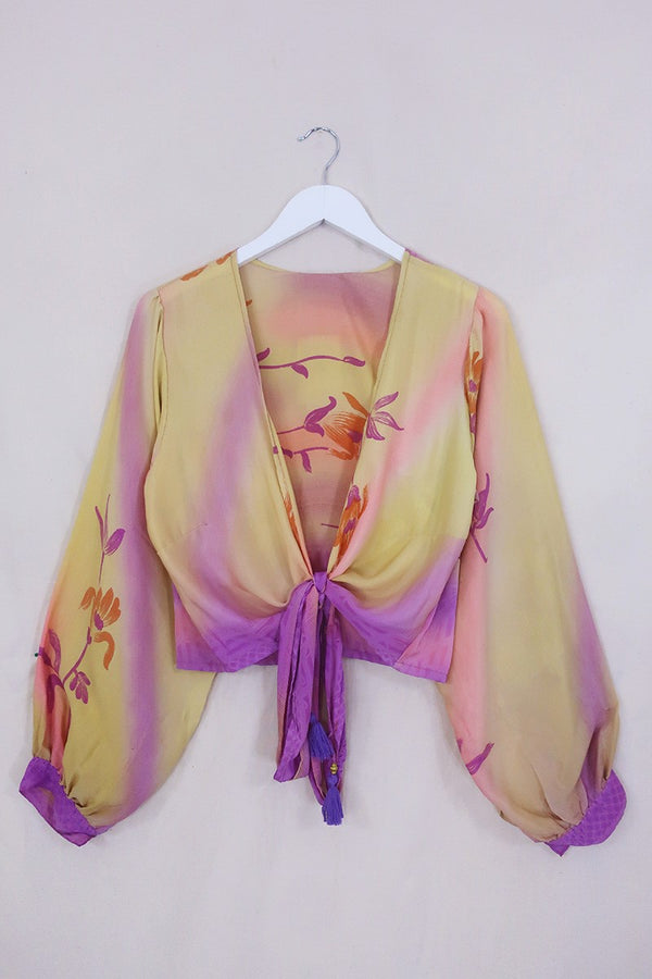 Lola Wrap Top - Perfumed Nights - Size M/L by all about audrey