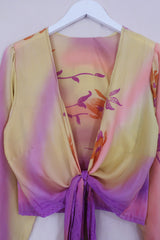 Lola Wrap Top - Perfumed Nights - Size M/L by all about audrey