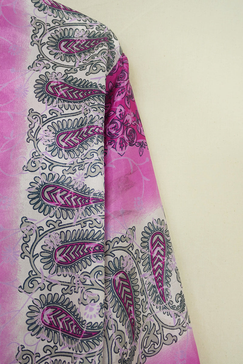 Lola Wrap Top - Cherry Blossom Paisley - Size M/L