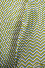 Lola Wrap Top - Apple Green Chevron - Size M/L