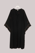 Cassidy Vintage Sheer Beaded Sari Gown in October Ivy