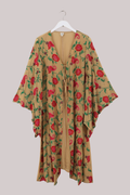 Cassidy Vintage Sheer Beaded Sari Gown in Paisley On The Vine