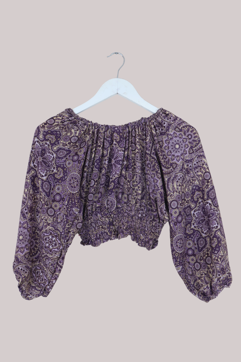 Libra Crop Top in Joplin Purple Mandala