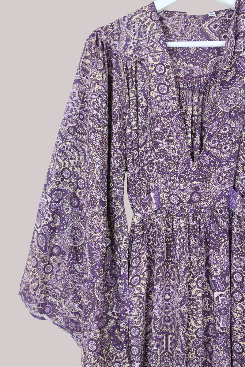 Stevie Maxi Dress in Joplin Purple Mandala
