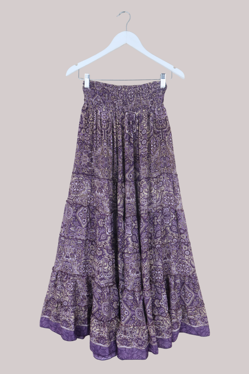 Maisie Maxi Skirt in Joplin Purple Mandala