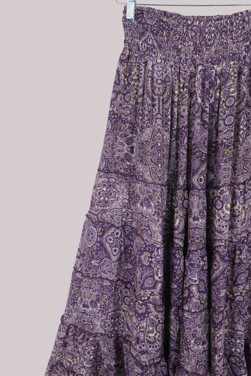 Maisie Maxi Skirt in Joplin Purple Mandala