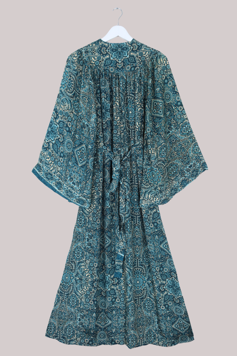 Stevie Maxi Dress in Simone Blue Mandala