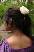 Milk White Flower Barrette
