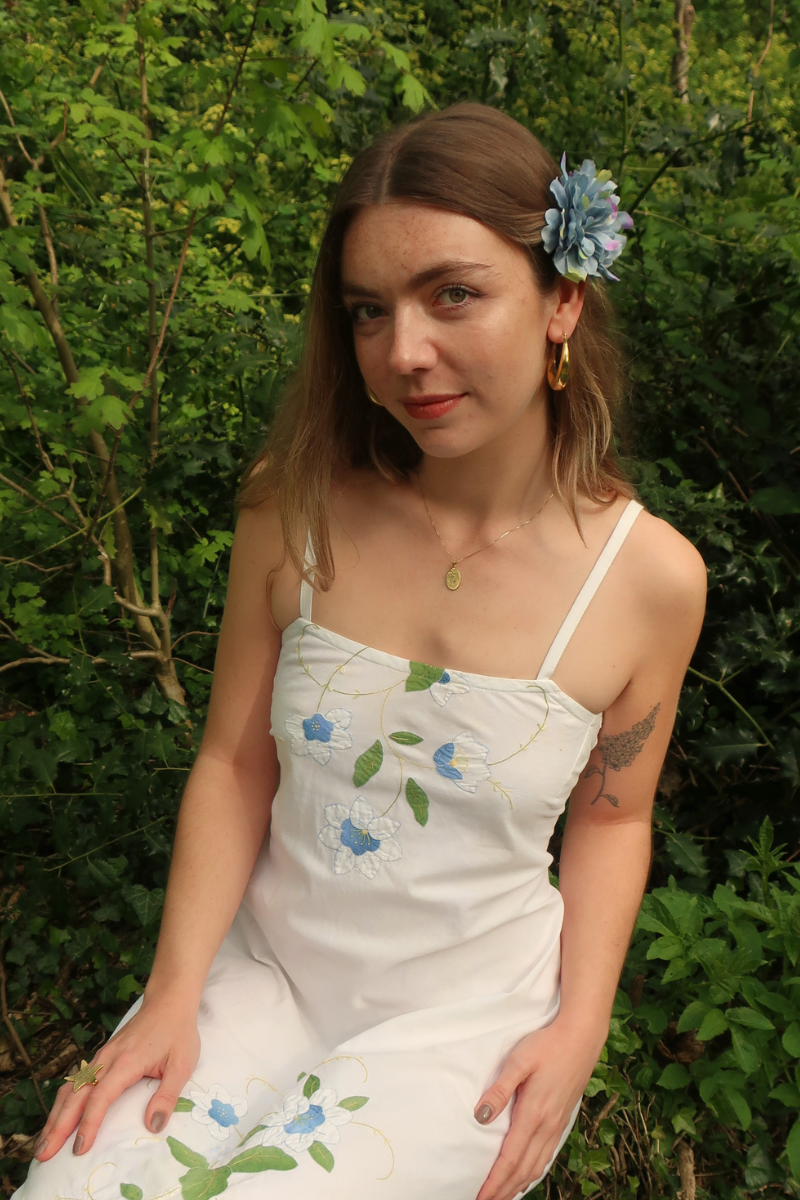 Hazy Sky Flower Barrette