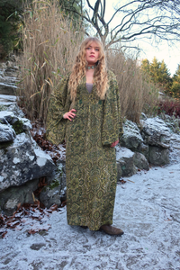 Stevie Maxi Dress in Coltrane Green Mandala