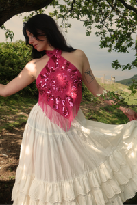 Wendy Broderie Anglaise Skirt in Diary White