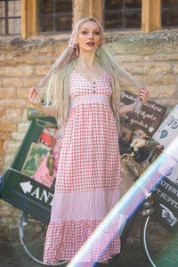 Jessie Maxi Dress in Apple Green Gingham | All About Audrey All About Audrey Vintage Boutique Jessie Maxi Dress in Apple Green Gingham | All About Audrey All About Audrey Vintage Boutique