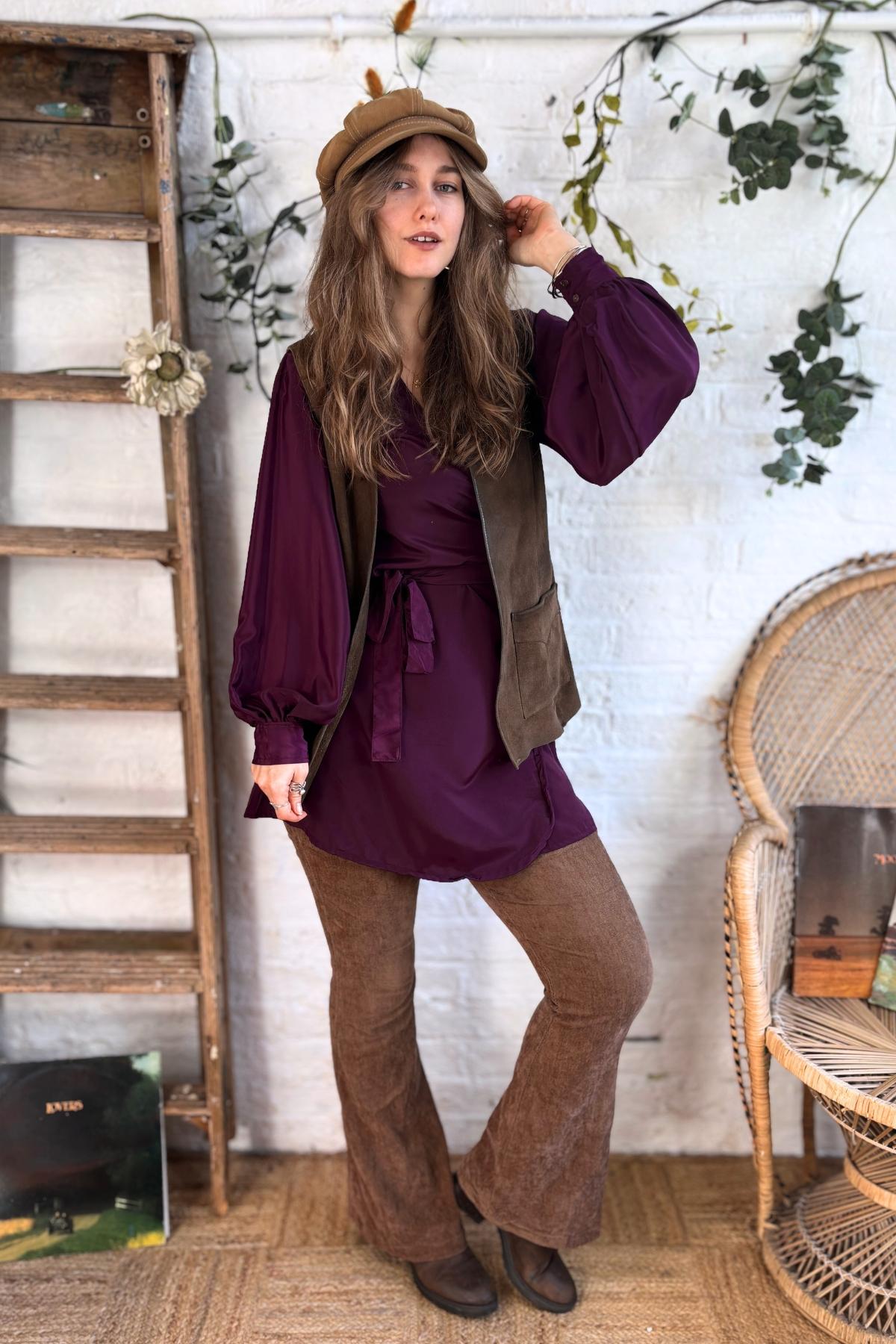 Khroma Lola Mini Dress in Emperor Purple