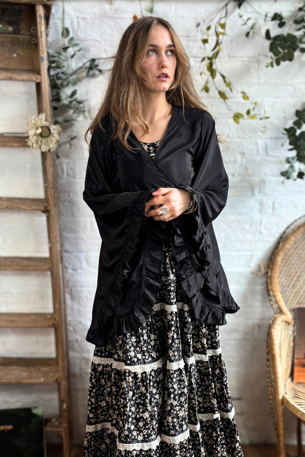 Khroma Venus Wrap Top in Vampy Black