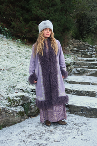 Fleetwood Embroidered Penny Lane Coat in Silver Springs Lilac