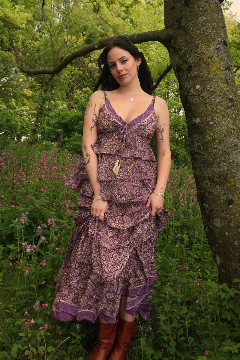 Maisie Maxi Skirt in Joplin Purple Mandala