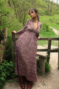 Stevie Maxi Dress in Joplin Purple Mandala