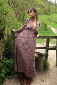 Stevie Maxi Dress in Joplin Purple Mandala