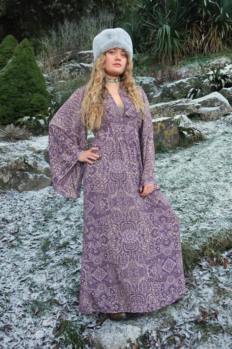 Stevie Maxi Dress in Joplin Purple Mandala