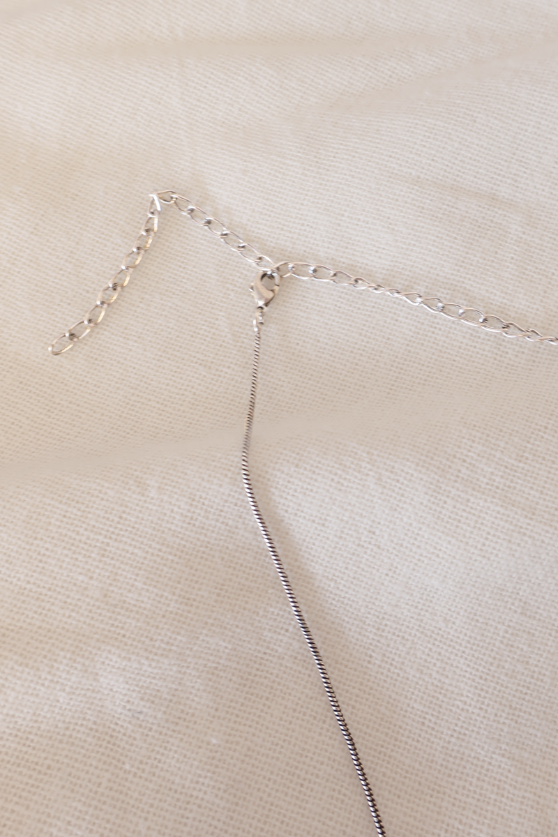 Moon And Stars Silver Plated Necklace