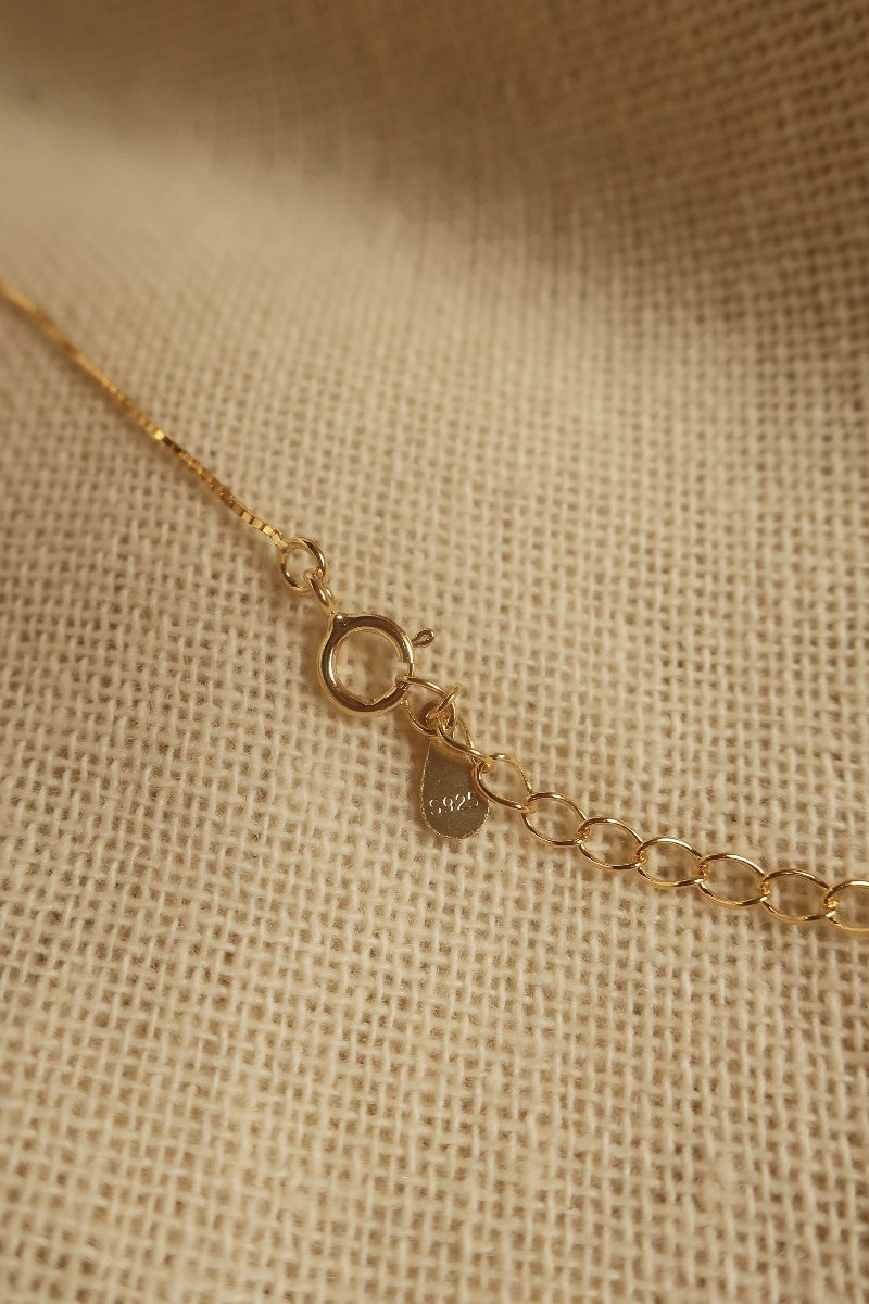 Gold Moon Beam Charm Necklace by All About Audrey