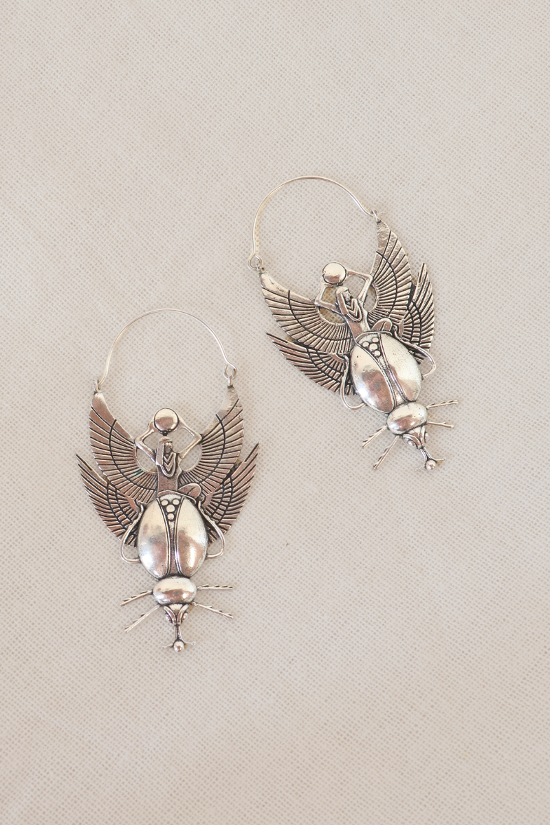 One With Nature Silver Plated Earrings