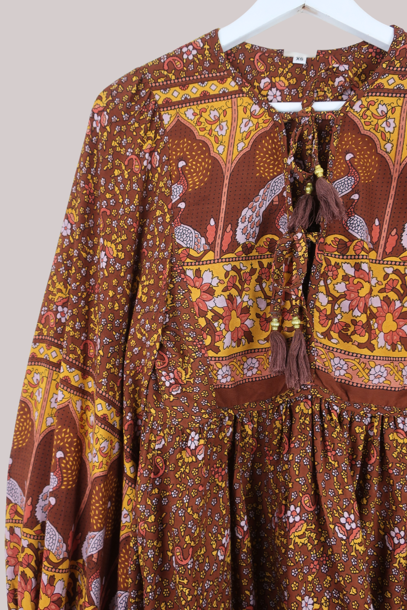 Peacock Prairie Top in Gingerbread