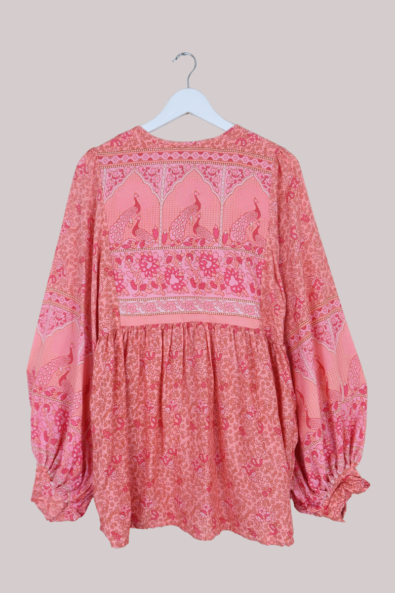 Peacock Prairie Top in Peachy Rose