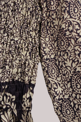 Pearl Vintage Sari Top - Hickory & Gold Paisley - Free Size by All About Audrey