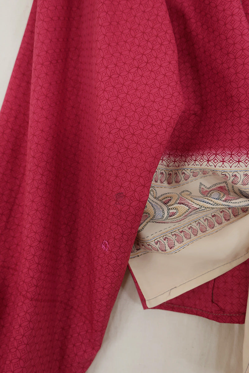 Lola Wrap Top - Peppercorn Pink - Size XS by All About Audrey