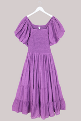 Charlotte Maxi Dress in Memoir Purple Broderie Anglaise