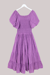 Charlotte Maxi Dress in Memoir Purple Broderie Anglaise