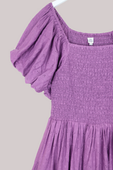 Charlotte Maxi Dress in Memoir Purple Broderie Anglaise