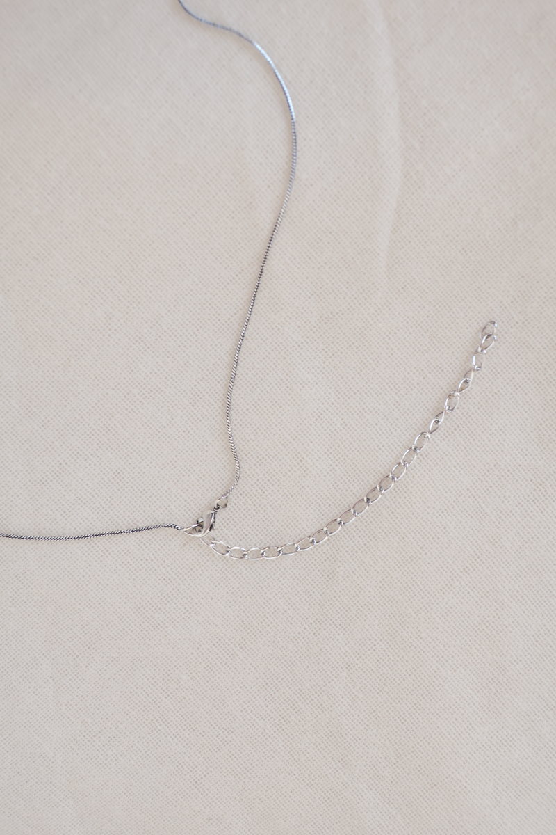 Quartz Point Silver Plated Necklace