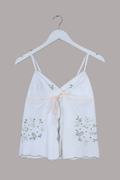 Babydoll Vintage Tablecloth Top in Field Of Daisies - Size XS