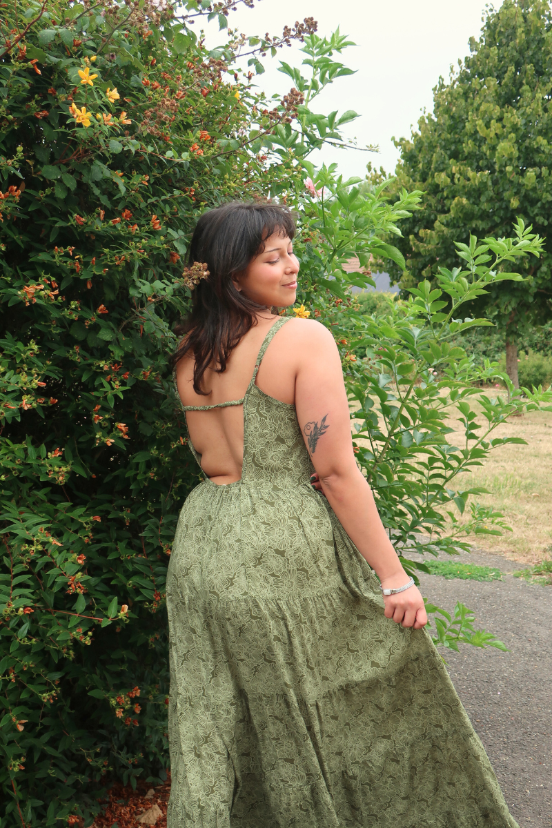 Samantha Maxi Dress in Matcha Green