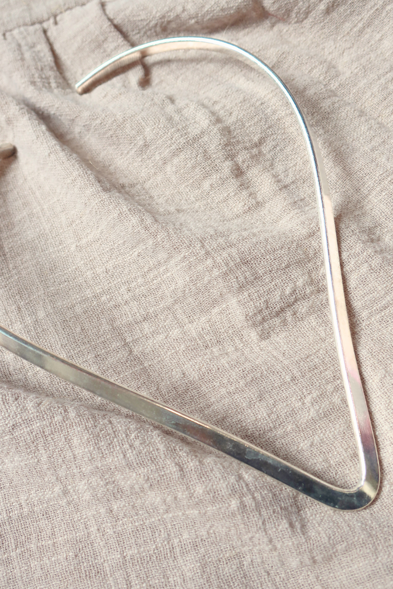 Wishbone Torque Necklace in Silver