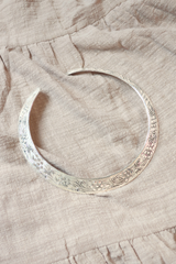 Guinevere Torque Necklace in Silver