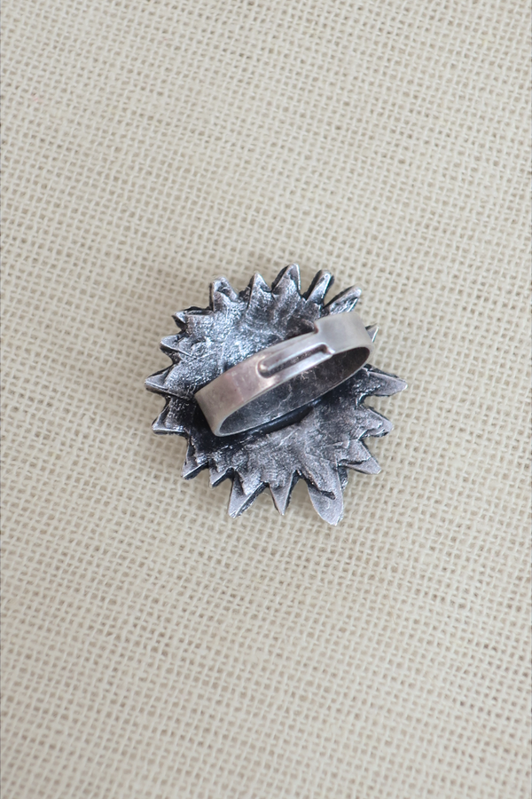 Solar Power Silver Plated Ring