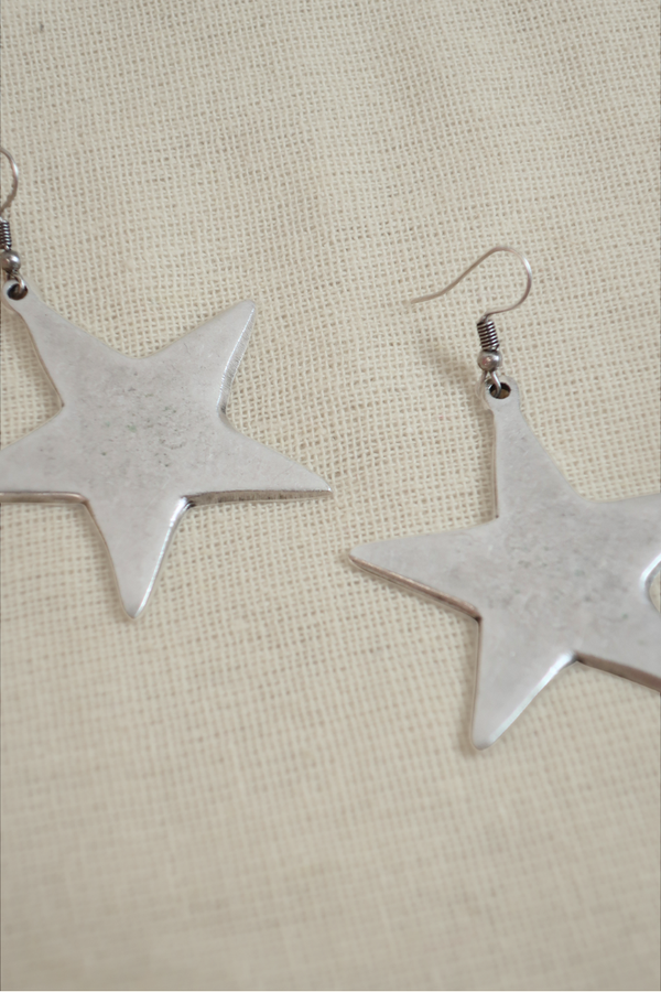 'Baby, You're A Big Star' Silver Plated Earrings