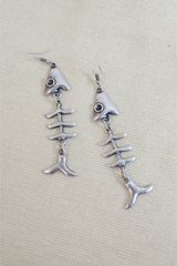 Fish on Fridays Silver Plated Earrings