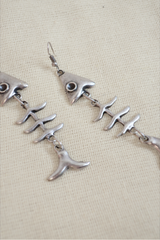 Fish on Fridays Silver Plated Earrings