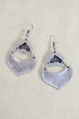 Prairie Heart Silver Plated Earrings