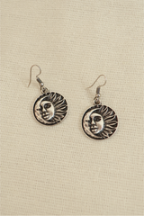 Eclipse's Embrace Silver Plated Earrings