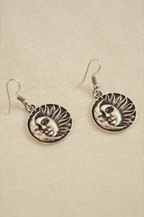 Eclipse's Embrace Silver Plated Earrings