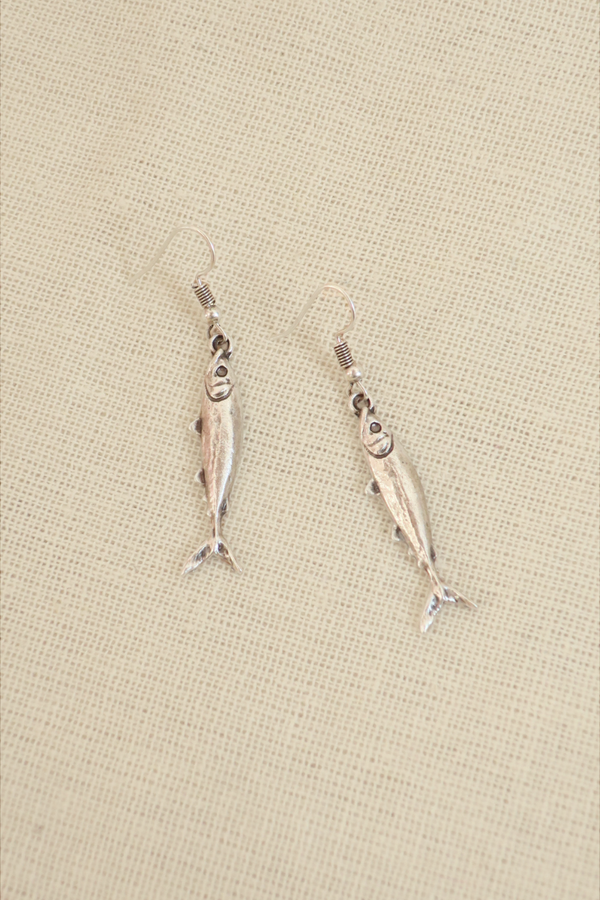 'Plenty of Fish in the Sea' Silver Plated Earrings