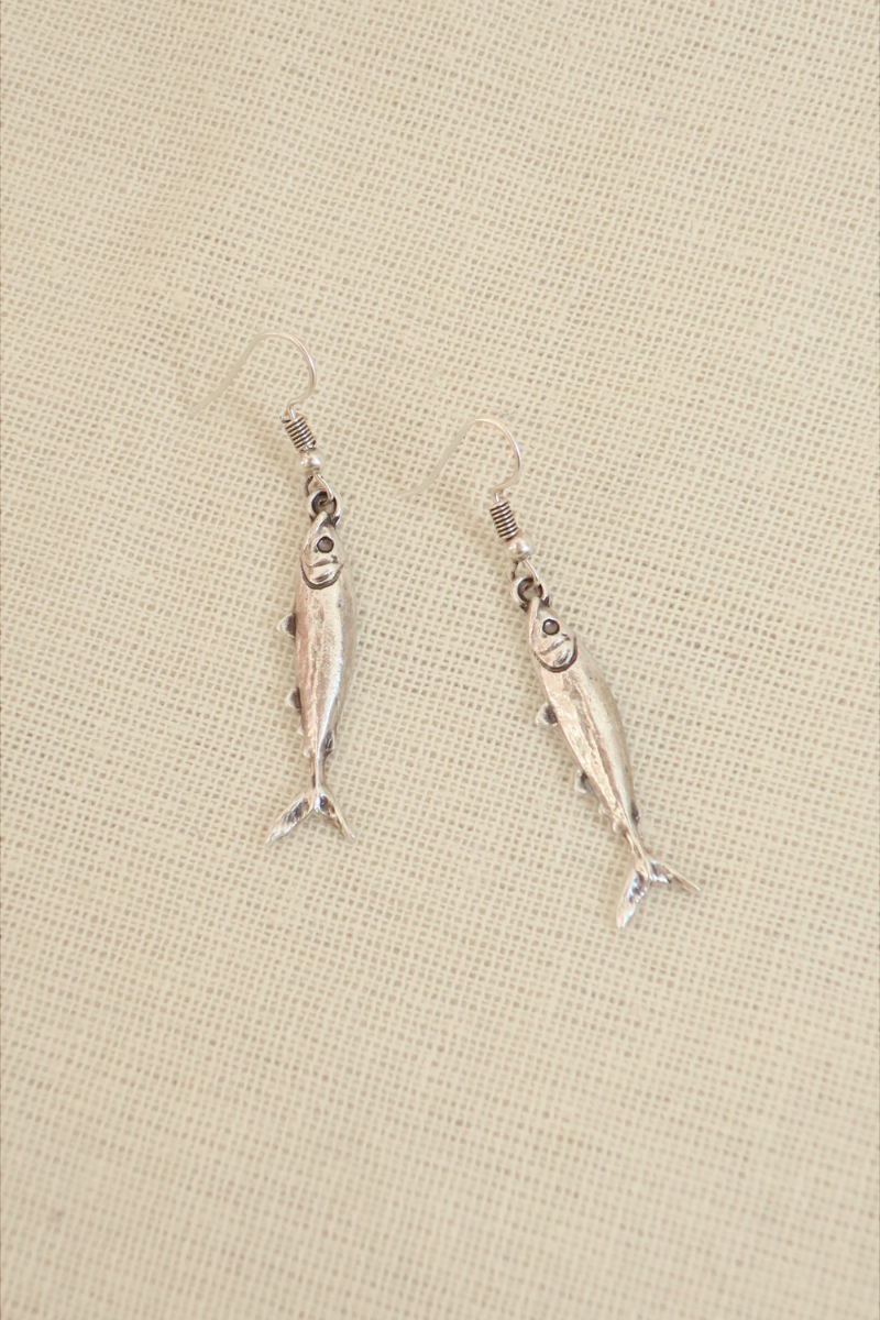 'Plenty of Fish in the Sea' Silver Plated Earrings